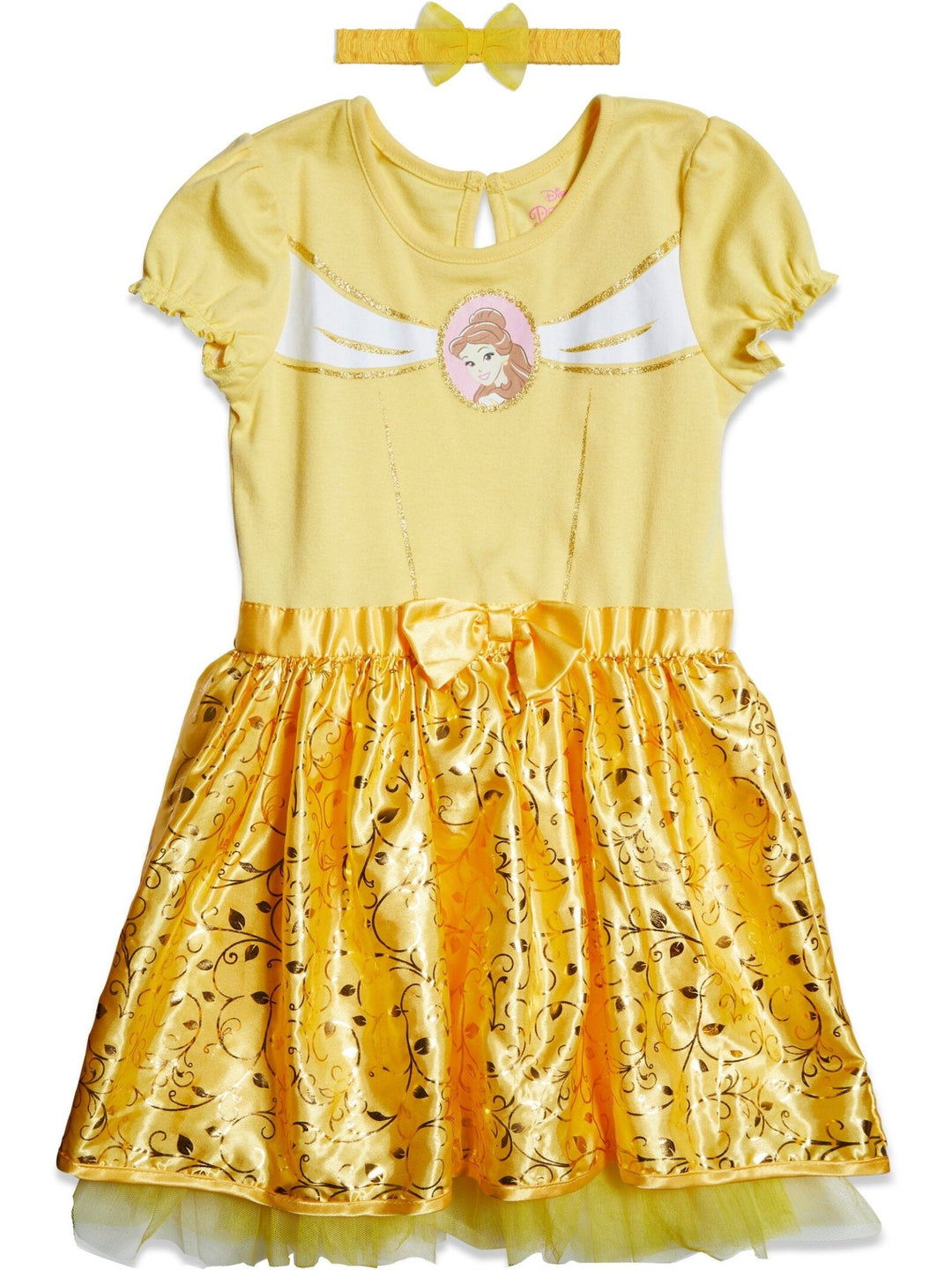 Disney Princess Belle Dress and Mesh Headband | imagikids Baby and Kids Clothing Disney Princess Belle Dress and Mesh Headband | imagikids Baby and Kids Clothing