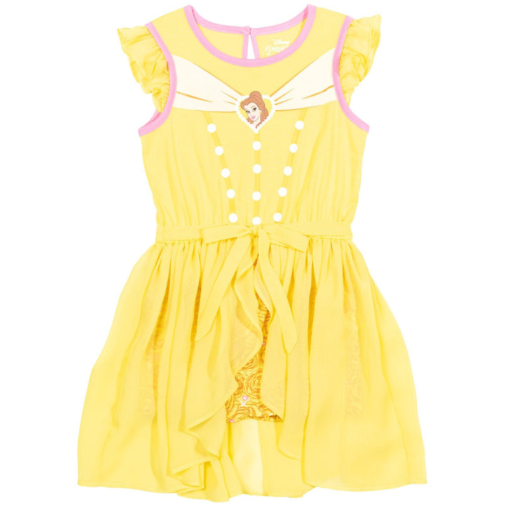 Disney Princess Belle Romper With Skirt Overlay - imagikids