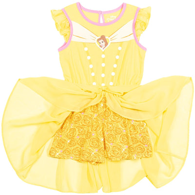 Disney Princess Belle Romper With Skirt Overlay - imagikids