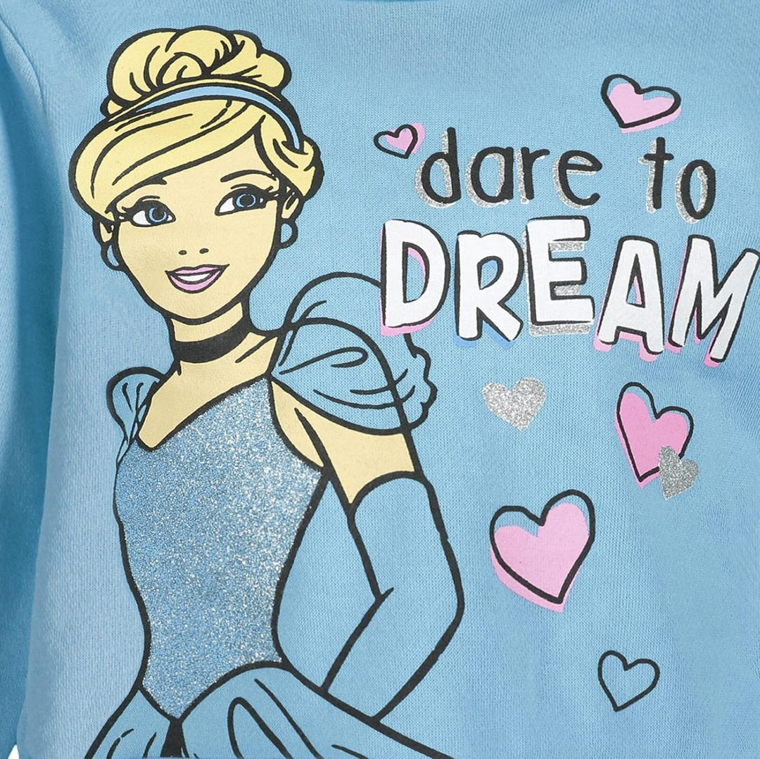 Disney Princess Cinderella Pullover Hoodie and Leggings Outfit Set - imagikids