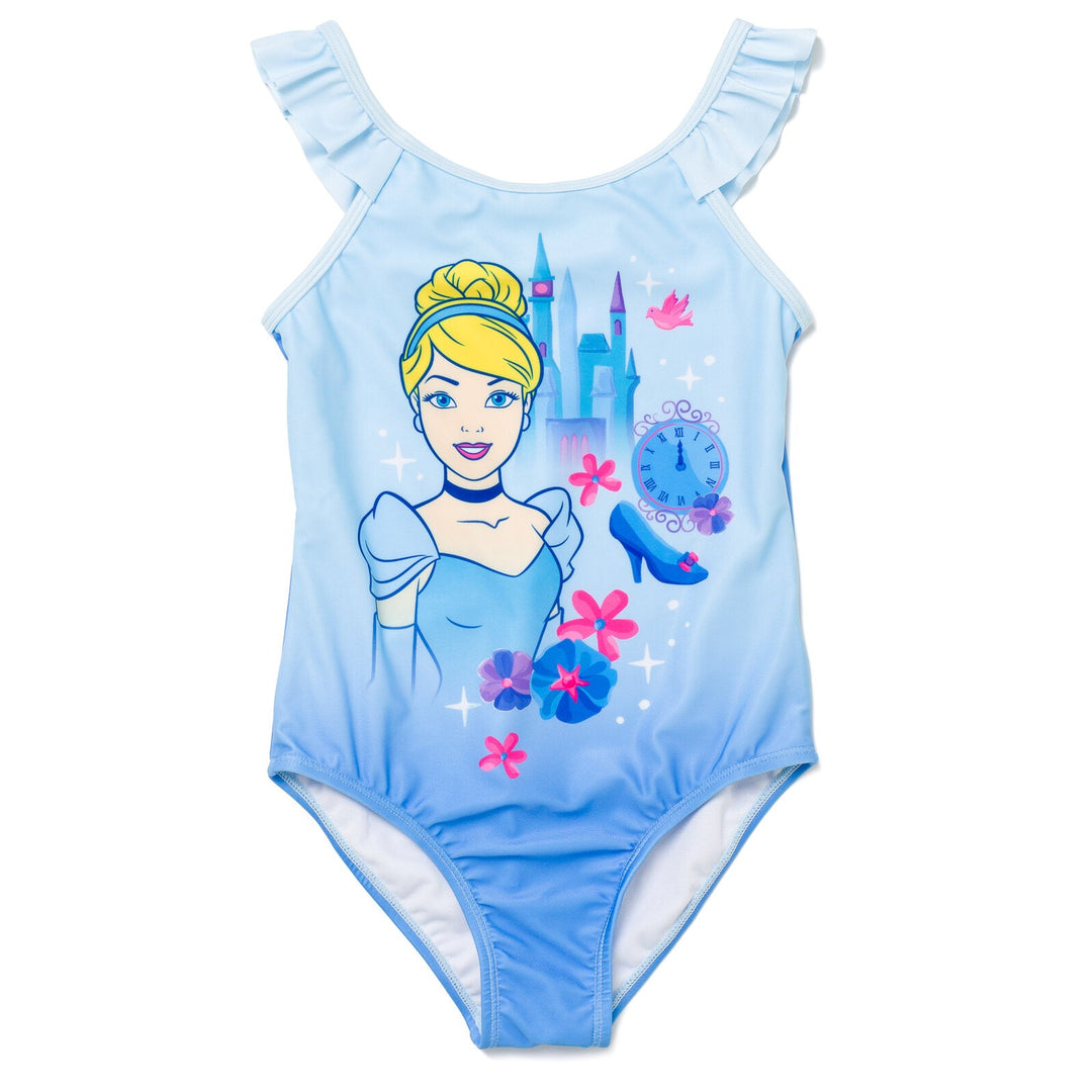 Disney Princess Cinderella UPF 50+ One Piece Bathing Suit - imagikids