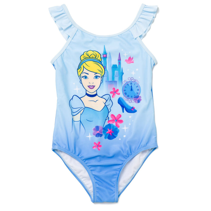 Disney Princess Cinderella UPF 50+ One Piece Bathing Suit - imagikids