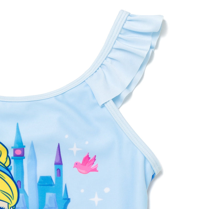 Disney Princess Cinderella UPF 50+ One Piece Bathing Suit - imagikids