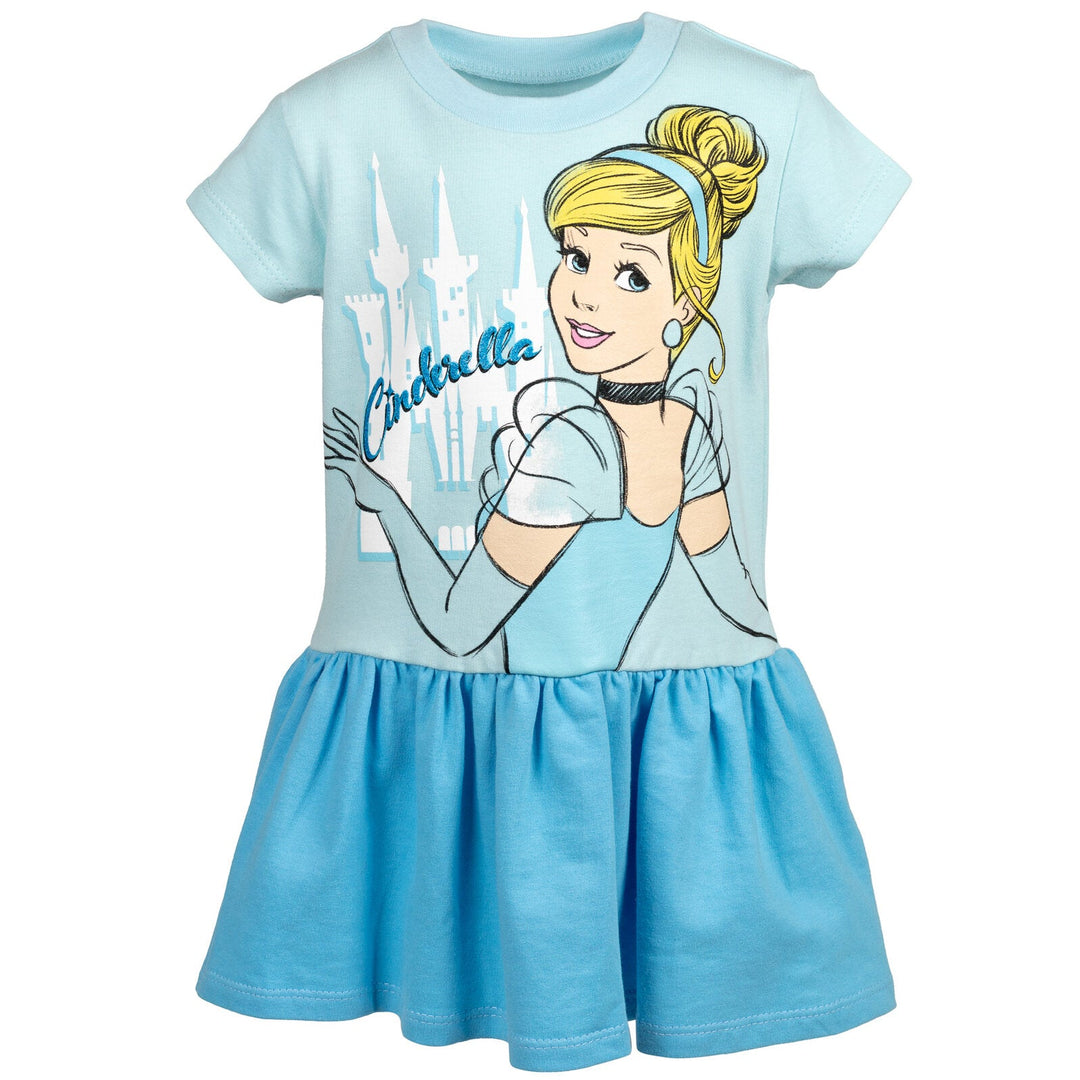 Disney Princess French Terry Short Sleeve Dress - imagikids