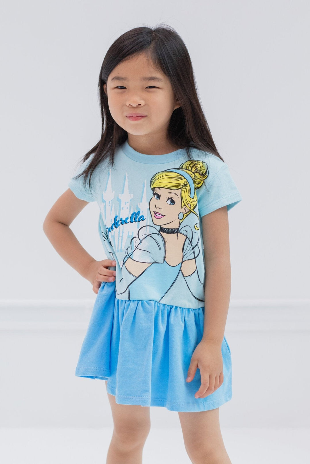 Disney Princess French Terry Short Sleeve Dress - imagikids