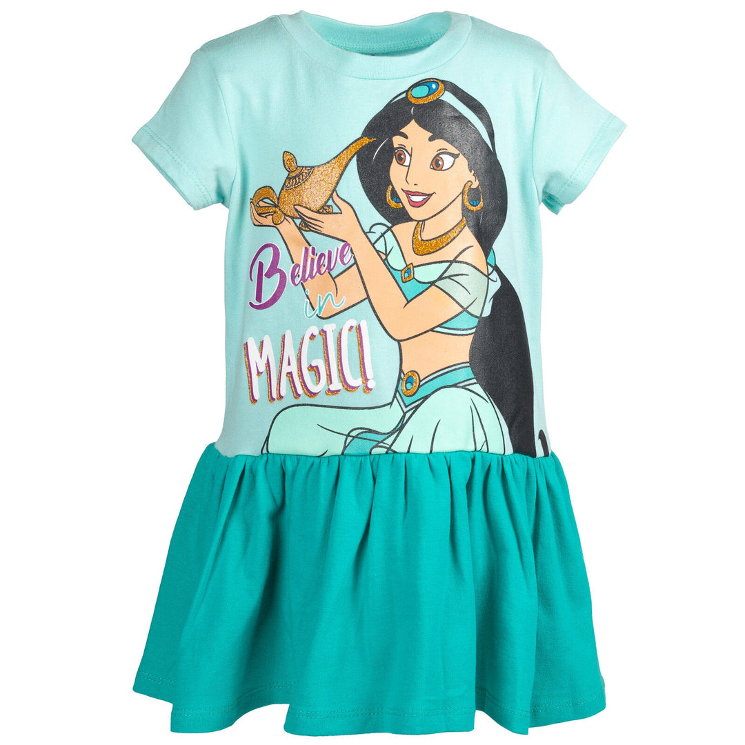 Disney Princess French Terry Short Sleeve Dress - imagikids