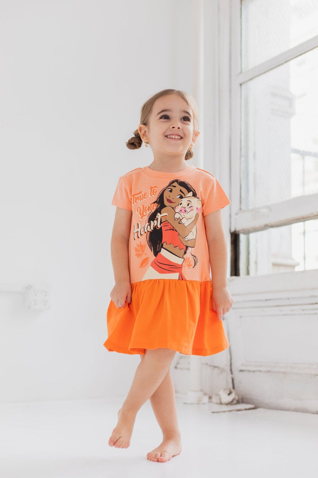 Disney Princess French Terry Short Sleeve Dress - imagikids