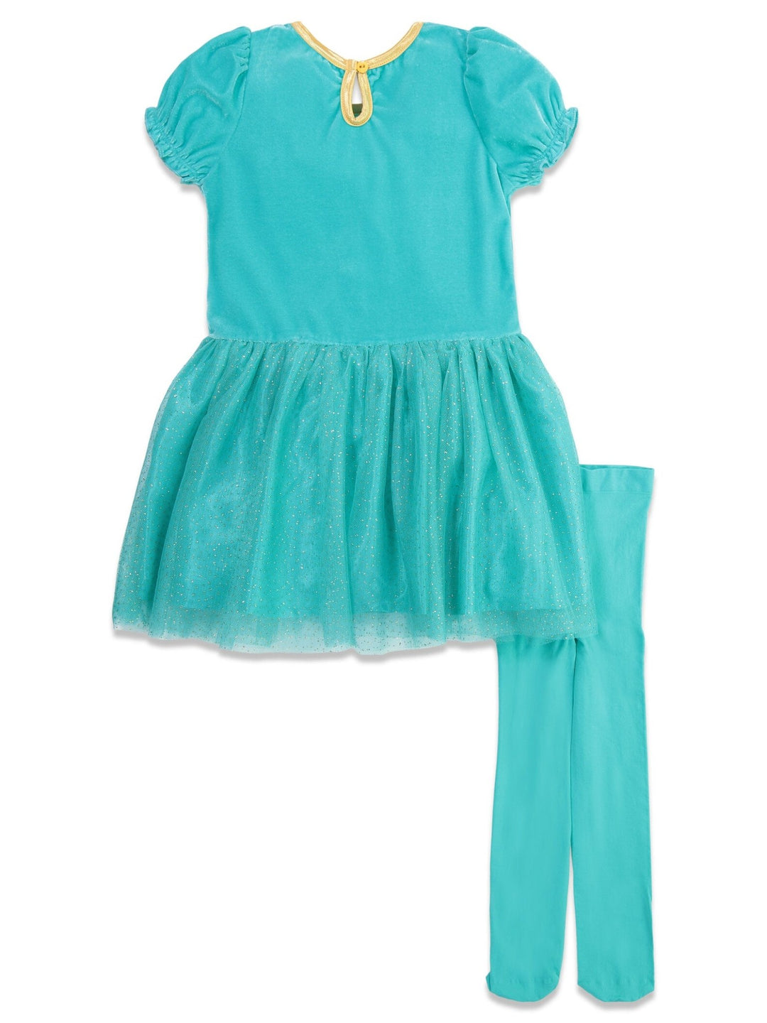 Disney Princess Jasmine Dress Tights and Headband 3 Piece Set - imagikids