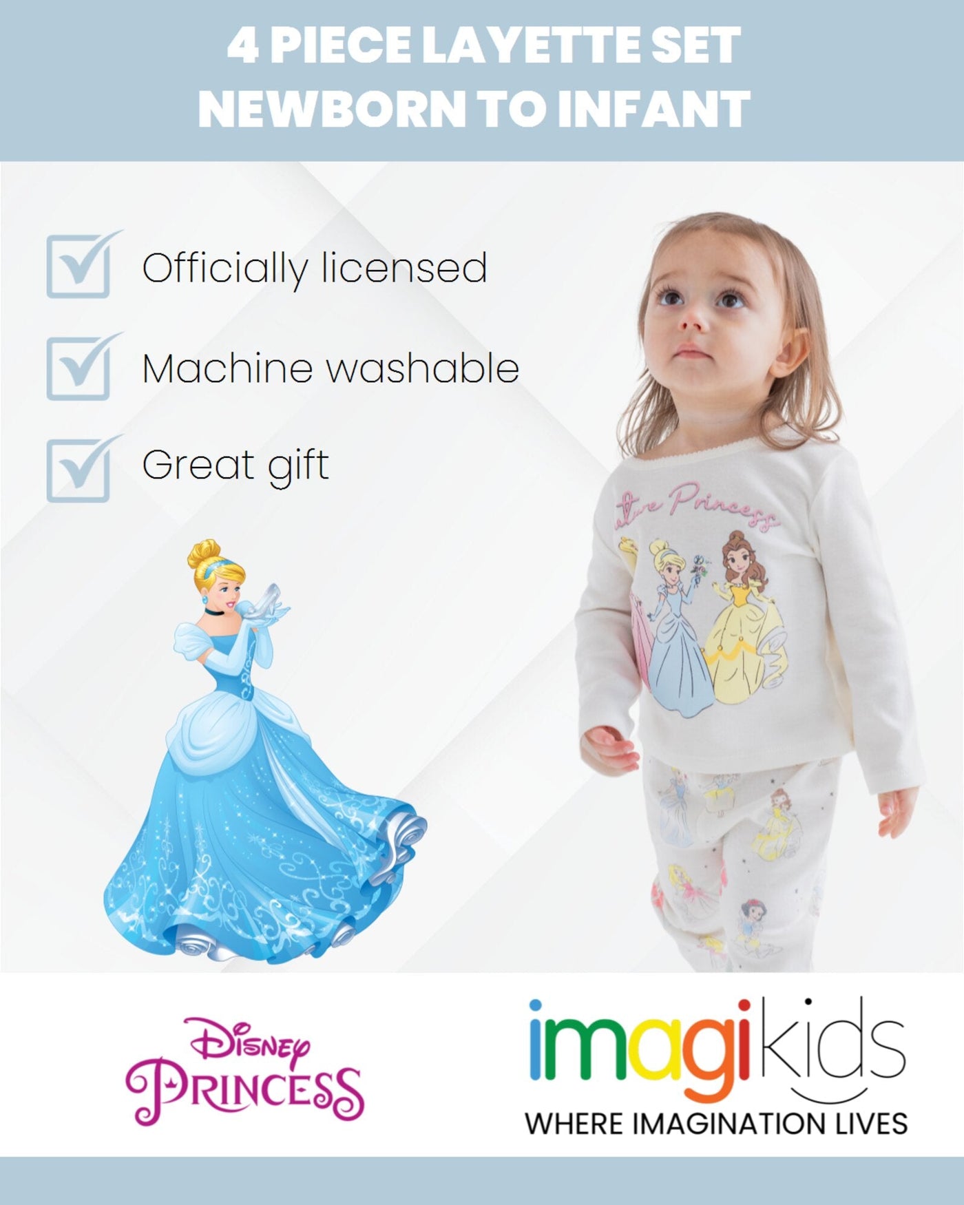 Disney Princess Mix 'n' Match 4 Piece Outfit Set - imagikids
