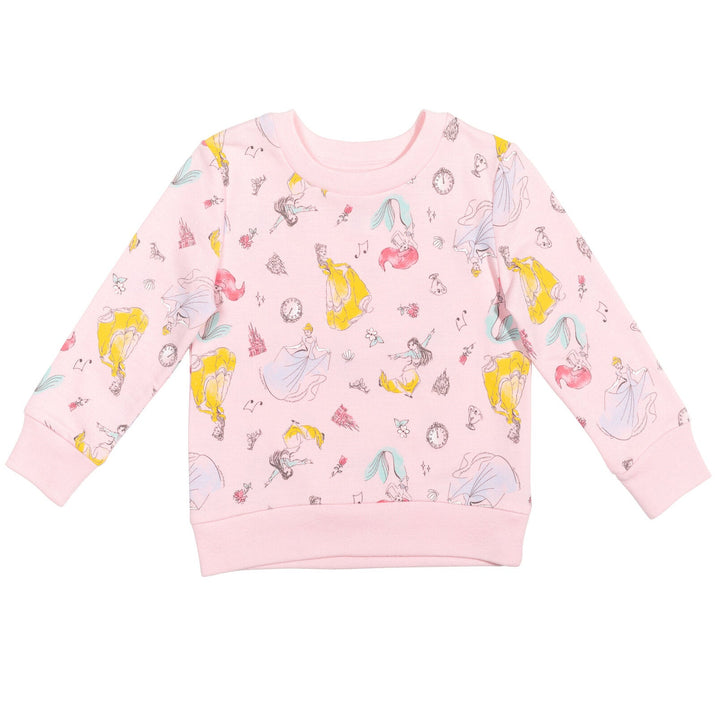 Disney Princess Moana Ariel Frozen Lilo & Stitch French Terry Sweatshirt - imagikids