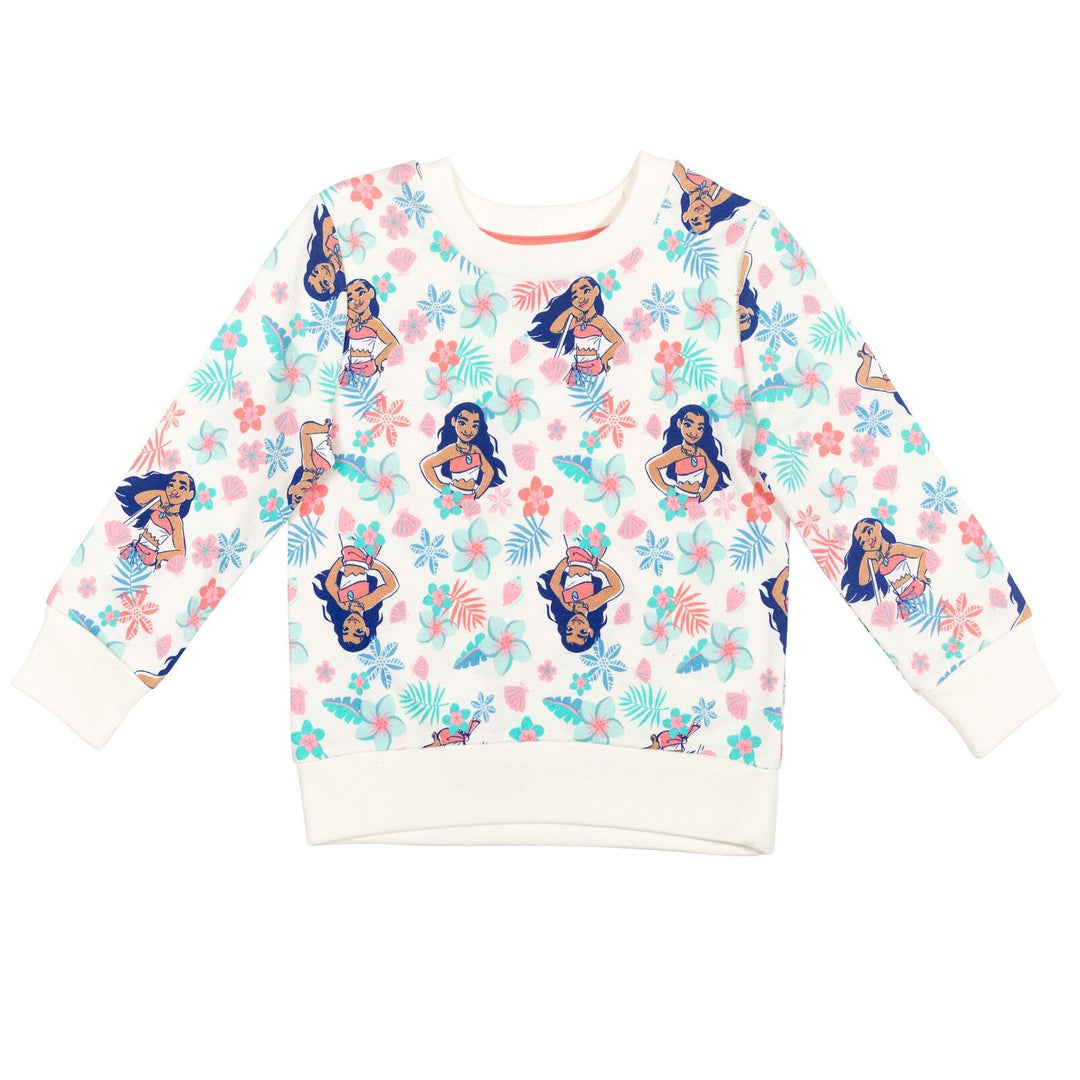 Disney Princess Moana Ariel Frozen Lilo & Stitch French Terry Sweatshirt - imagikids