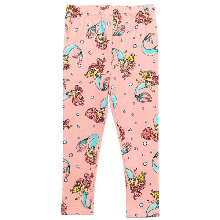 Disney Princess Princess Ariel T-Shirt Leggings and Scrunchie 3 Piece Outfit Set - imagikids