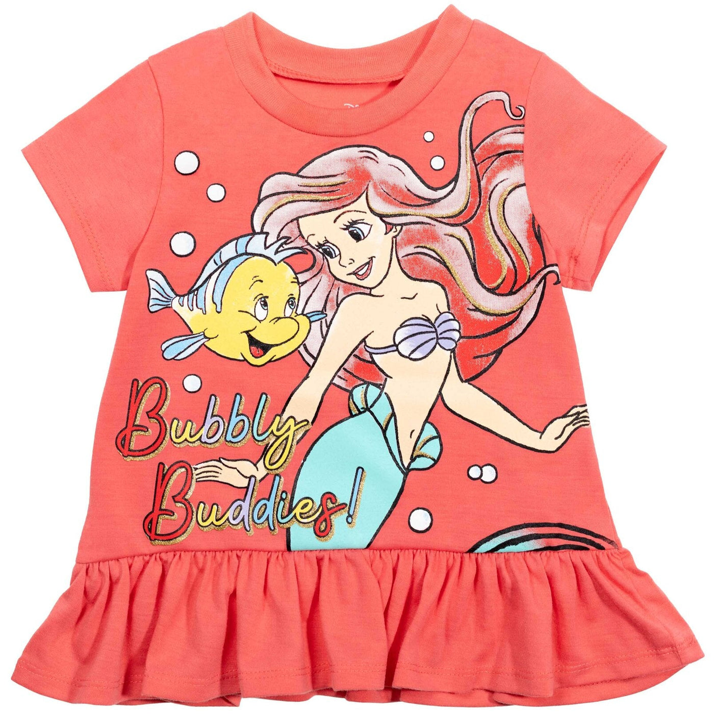 Disney Princess Princess Ariel T-Shirt Leggings and Scrunchie 3 Piece Outfit Set - imagikids