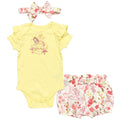 Disney Princess Princess Belle Bodysuit Shorts and Headband 3 Piece Outfit Set
