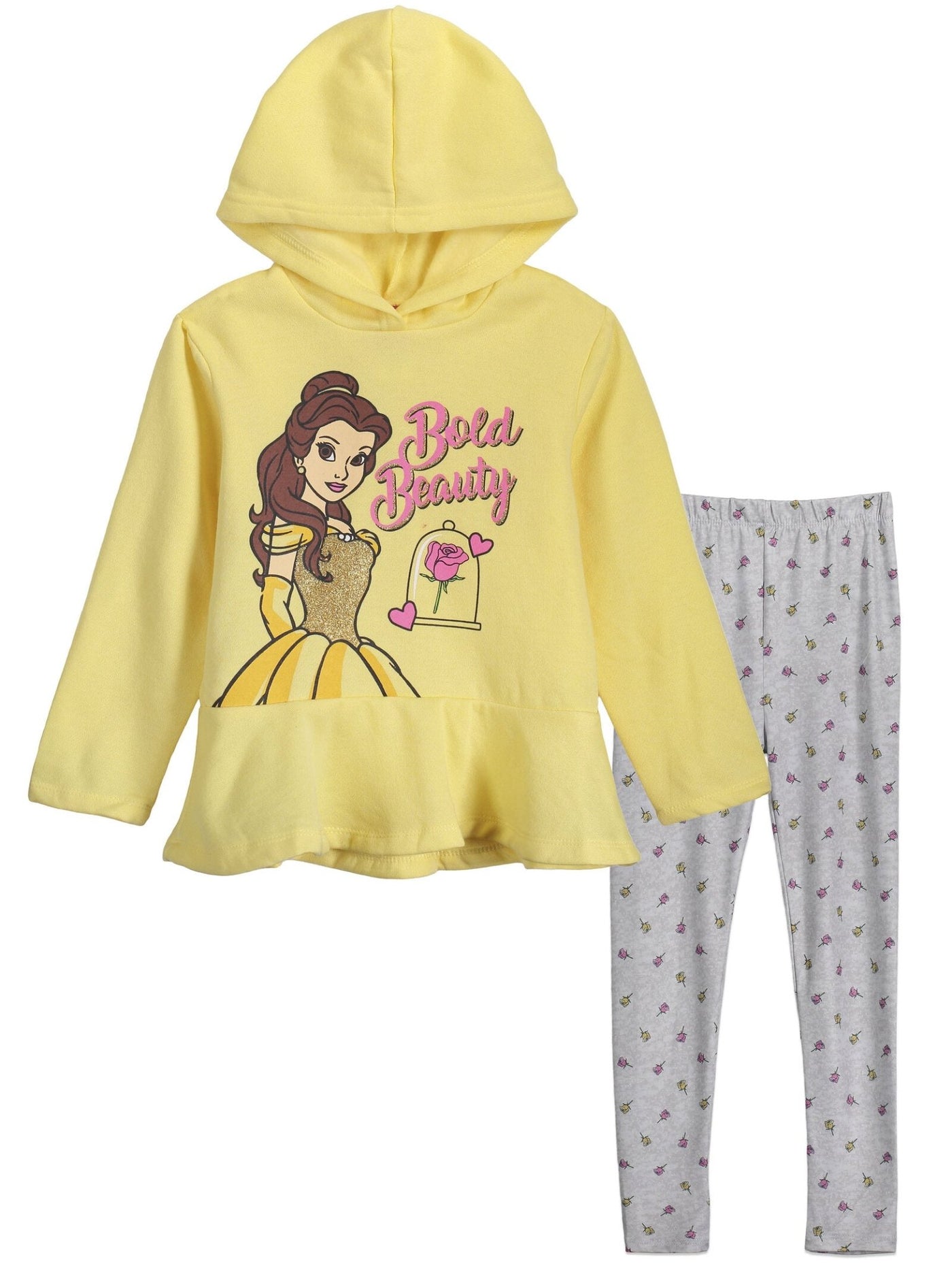 Disney Princess Princess Belle Pullover Hoodie and Leggings Outfit Set - imagikids