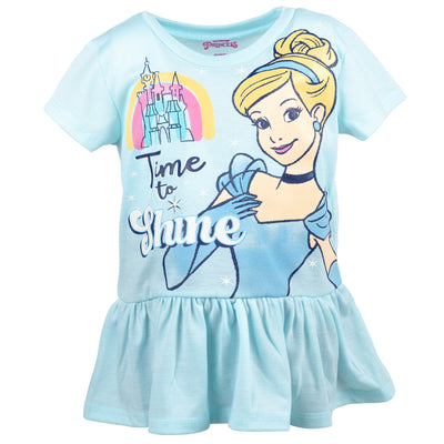 Disney Princess Princess Cinderella Peplum T-Shirt and Jogger Leggings Outfit Set - imagikids