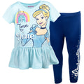 Disney Princess Princess Cinderella Peplum T-Shirt and Jogger Leggings Outfit Set