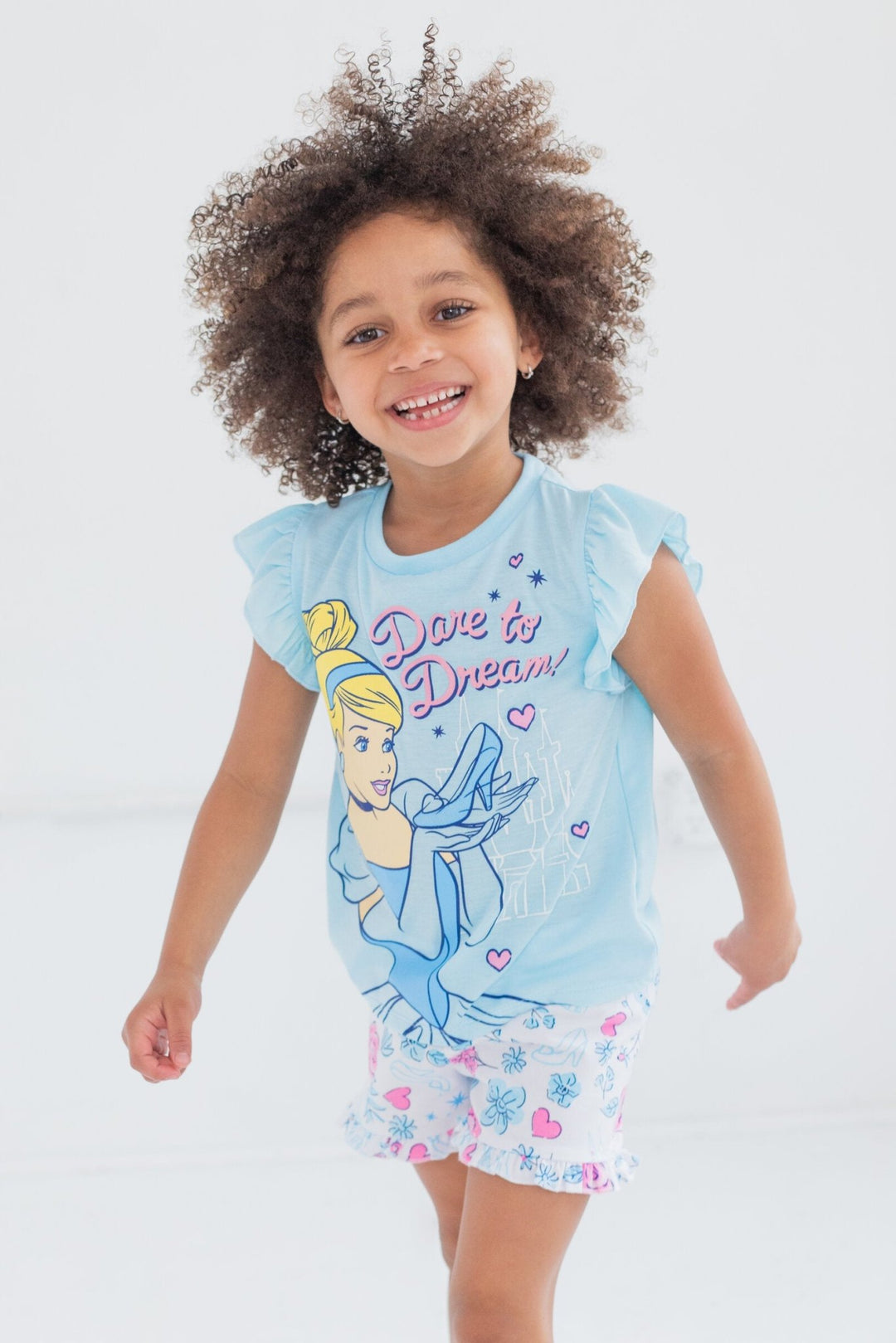 Disney Princess Princess Cinderella T-Shirt and French Terry Shorts Outfit Set - imagikids