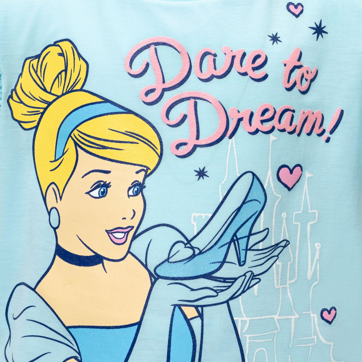 Disney Princess Princess Cinderella T-Shirt and French Terry Shorts Outfit Set - imagikids