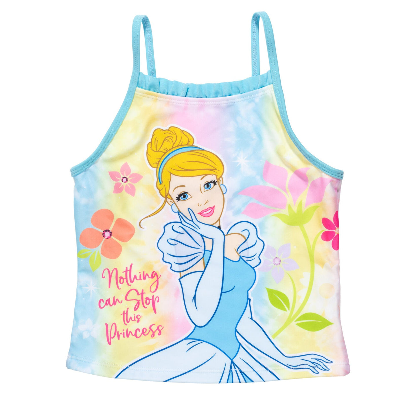 Disney Princess Princess Cinderella UPF 50+ Tankini Top Bikini Bottom Swim Set - imagikids
