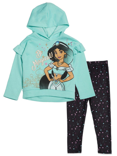 Disney Princess Princess Jasmine Pullover Fleece Hoodie and Leggings Outfit Set - imagikids