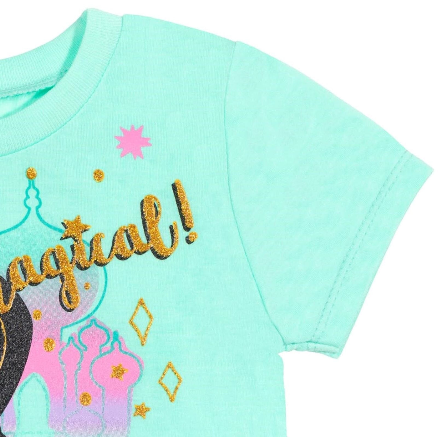 Disney Princess Princess Jasmine T-Shirt and French Terry Shorts Outfit Set - imagikids