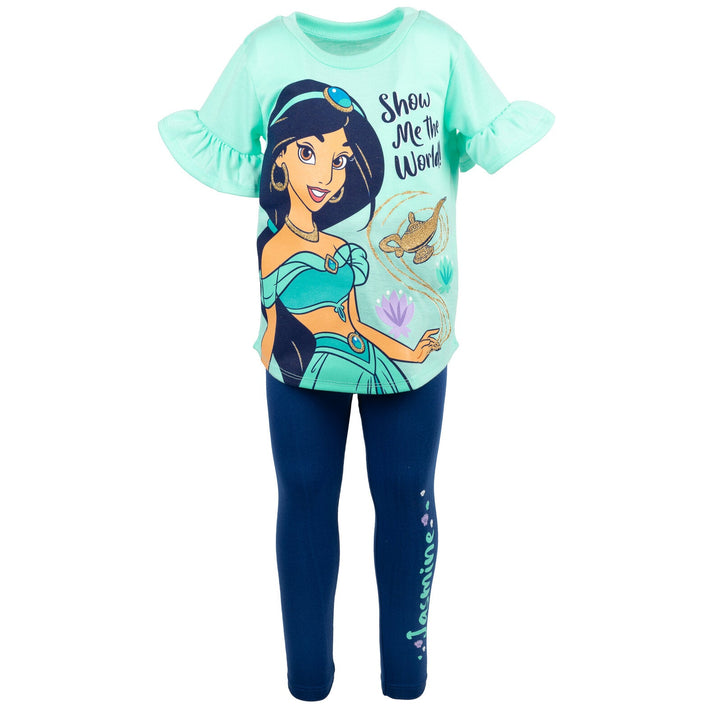 Disney Princess Princess Jasmine T-Shirt and Leggings Outfit Set - imagikids