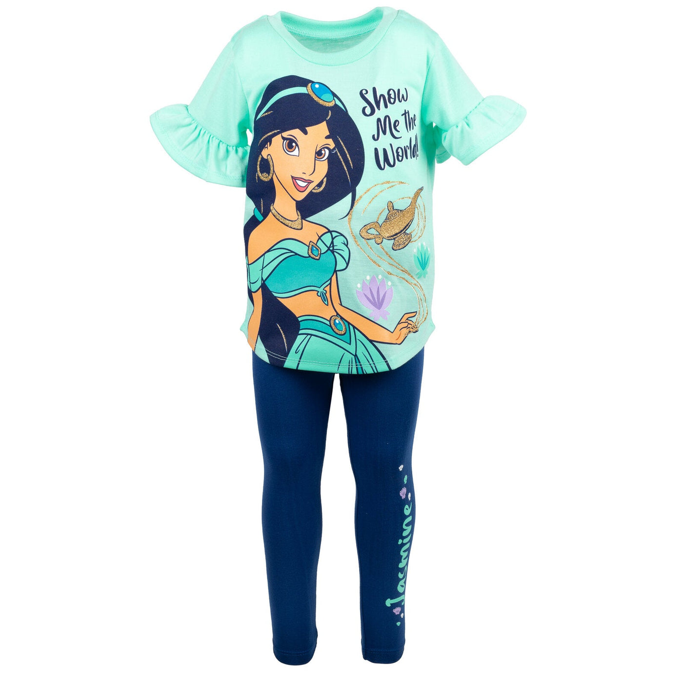 Disney Princess Princess Jasmine T-Shirt and Leggings Outfit Set - imagikids