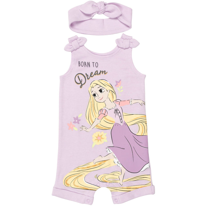 Disney Princess Princess Rapunzel Snap Romper and Headband - imagikids