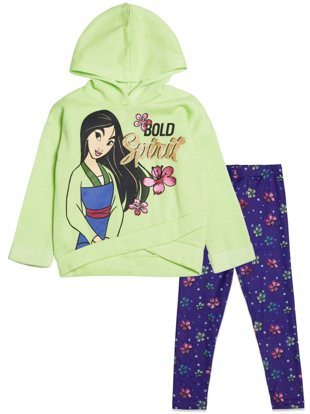 Conjunto de sudadera con capucha y calzas de Princesas Disney