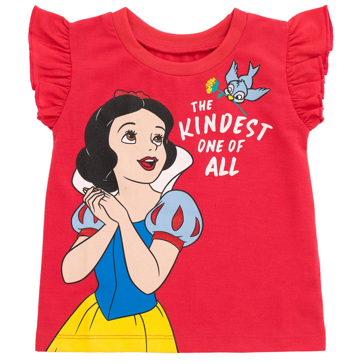 Disney Princess Snow White T-Shirt and Dolphin Twill Shorts Outfit Set - imagikids