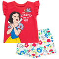 Disney Princess Snow White T-Shirt and Dolphin Twill Shorts Outfit Set