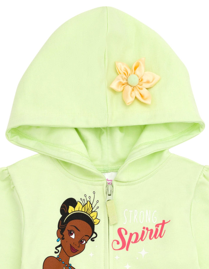 Disney Princess Tiana Fleece Zip Up Hoodie Dress - imagikids