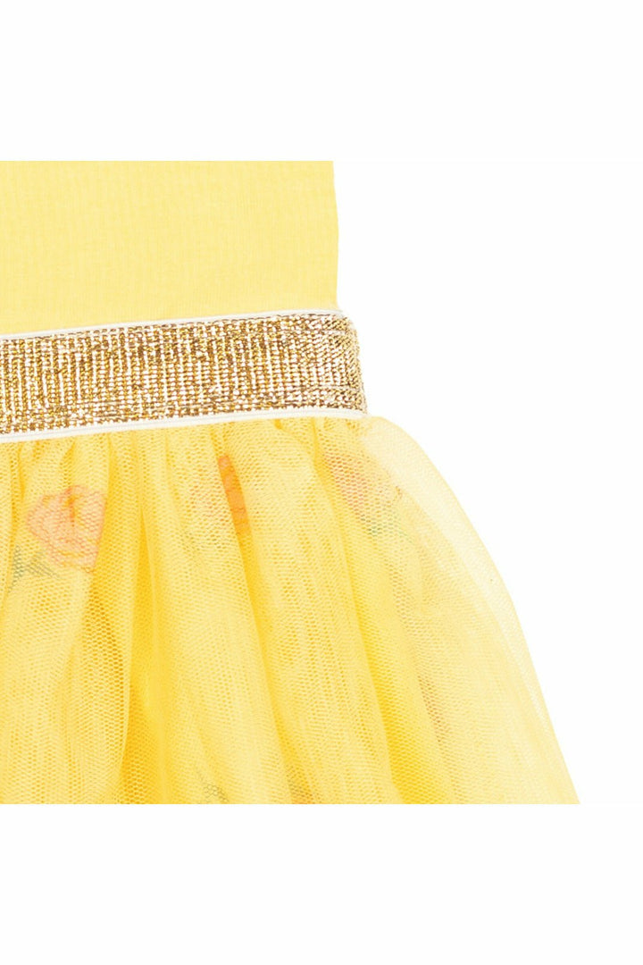 Disney Princesses Belle Tutu Short Sleeve Dress with Scrunchy - imagikids