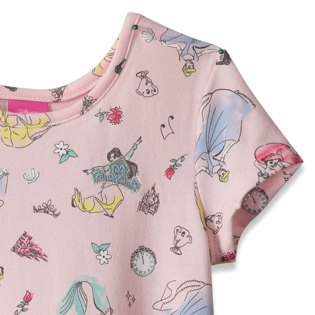 Disney Princesses Short Sleeve Dress - imagikids