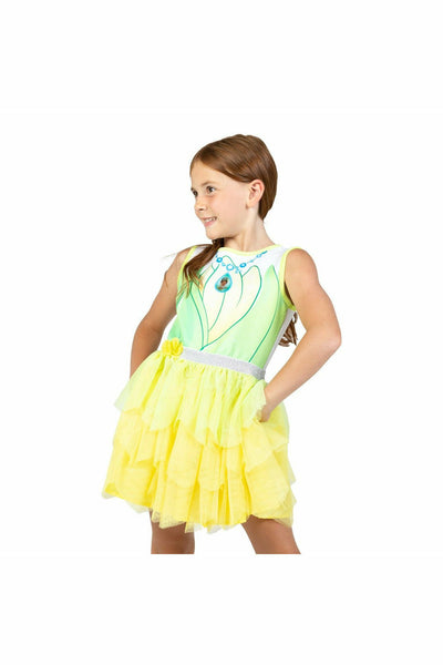 Disney Princesses Tiana Tulle Costume Sleeveless Dress - imagikids