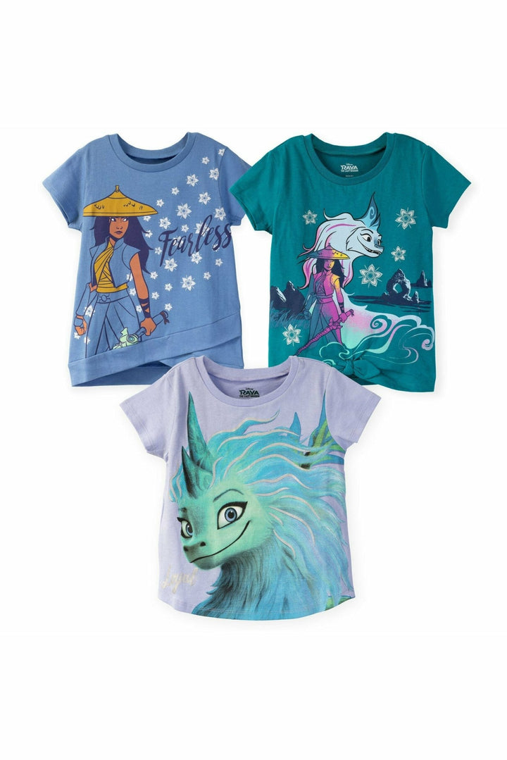 Disney Raya and the Last Dragon 3 Pack Graphic T-Shirts - imagikids