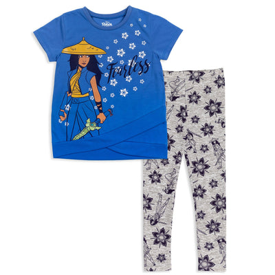 Disney Raya and the Last Dragon Princess Vampirina T-Shirt and Leggings Outfit Set - imagikids