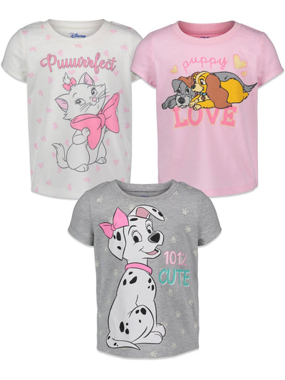 Disney The Aristocats Marie 3 Pack Pullover T-Shirts - imagikids