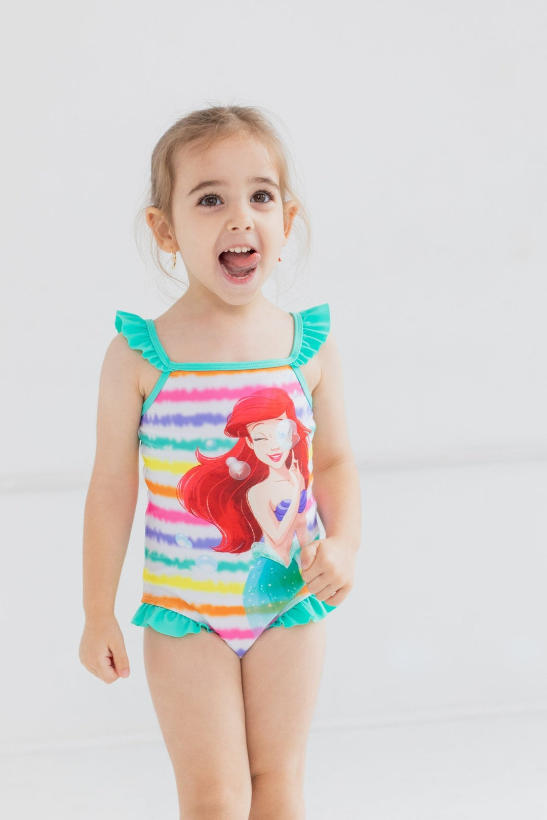 Disney The Little Mermaid Princess Ariel UPF 50+ One Piece Bathing Suit - imagikids