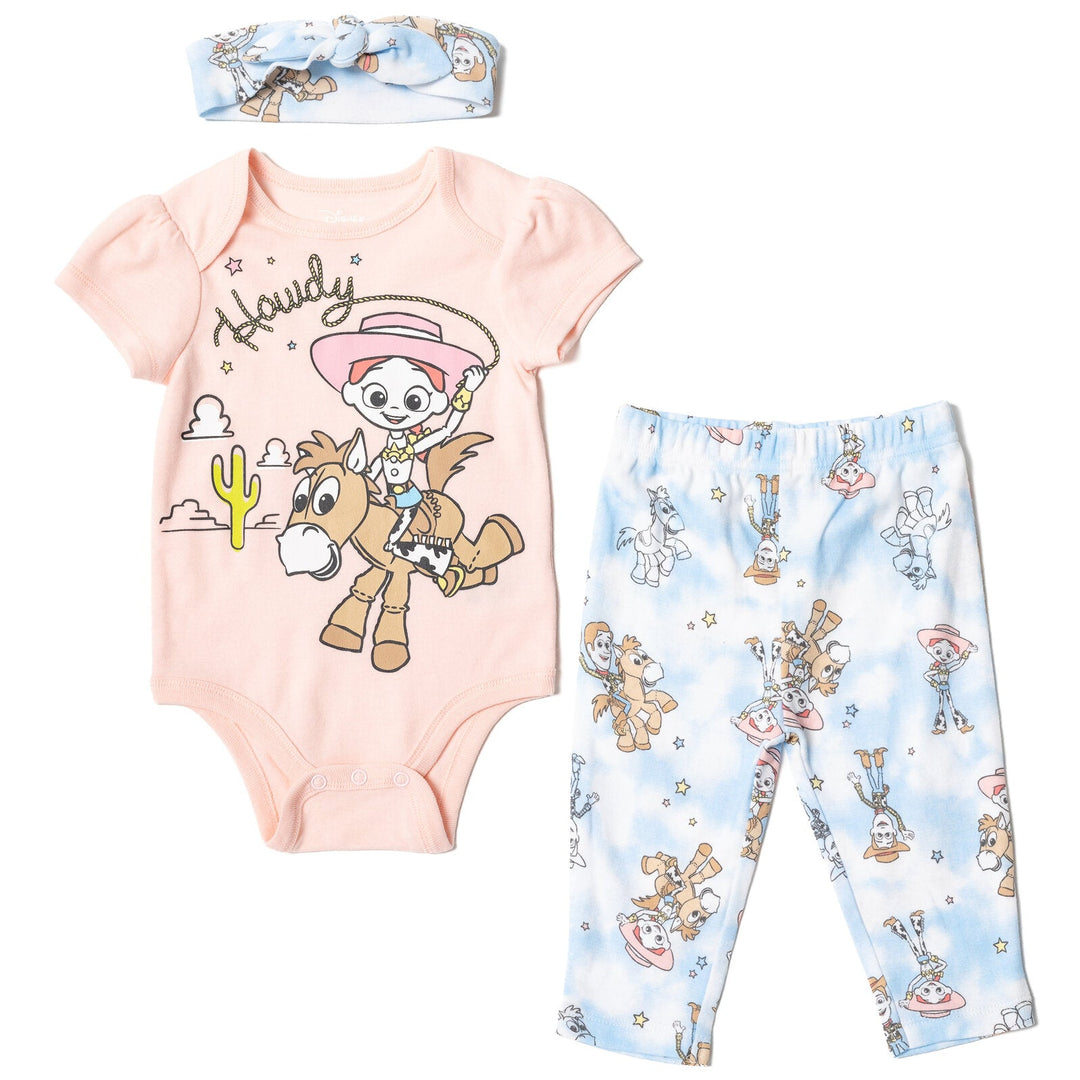 Disney Toy Story Bodysuit Pants and Headband 3 Piece Outfit Set - imagikids