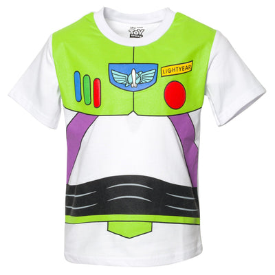 Disney Toy Story Buzz Lightyear Cosplay T-Shirt and Mesh Shorts Outfit Set - imagikids