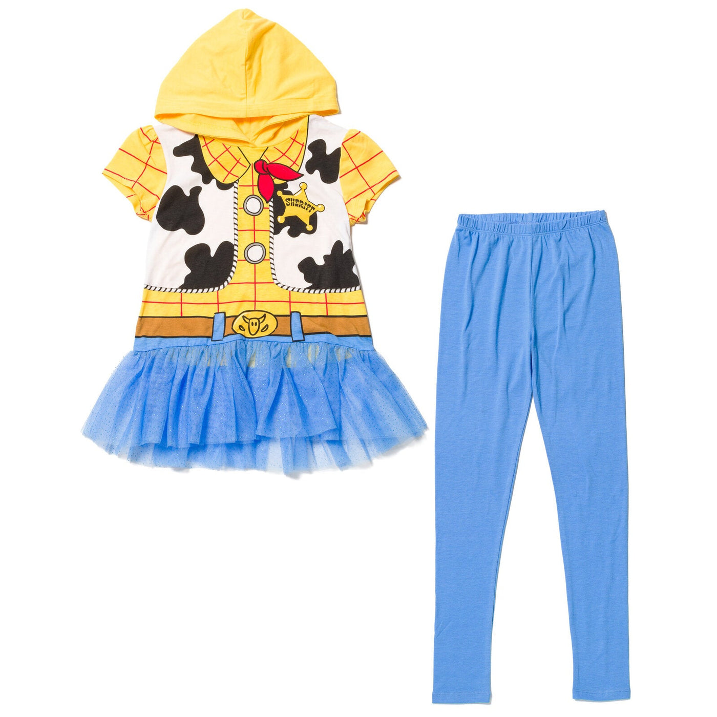 Disney Toy Story Woody Cosplay T-Shirt Dress and Leggings - imagikids