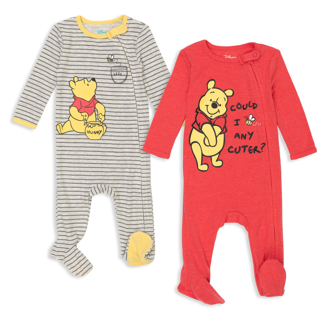 Disney Winnie the Pooh 2 Pack Sleep N' Play Coveralls - imagikids