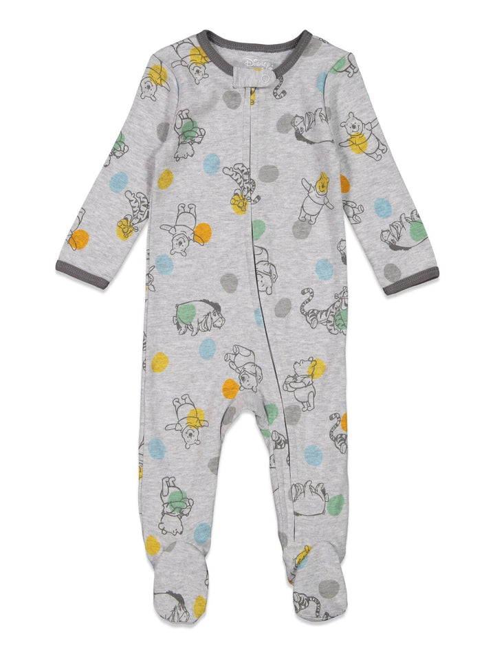 Disney Winnie the Pooh 2 Pack Zip Up Sleep N' Play Coveralls - imagikids