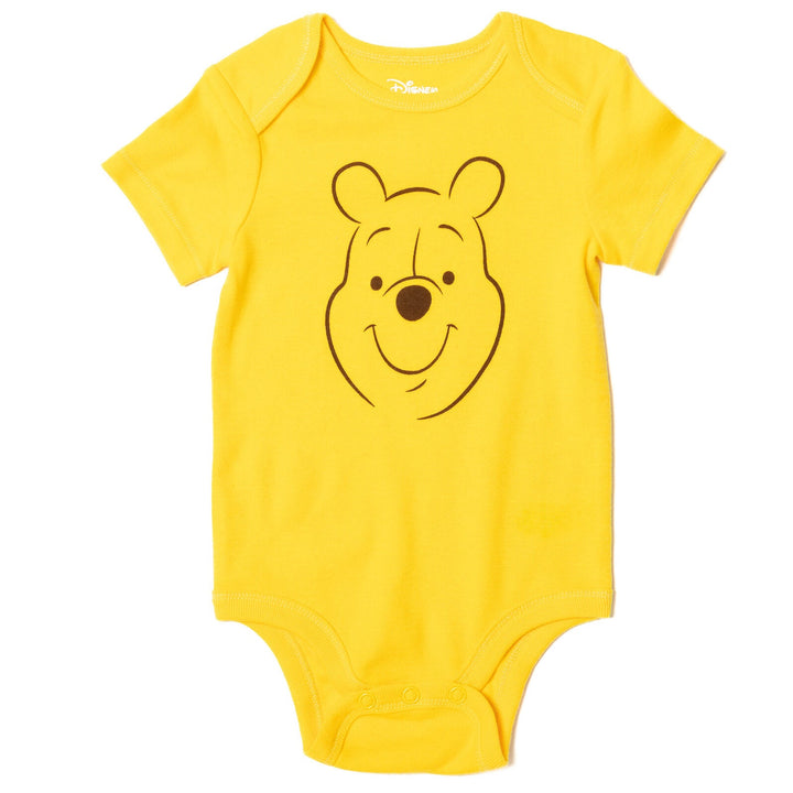 Disney Winnie the Pooh Bodysuit Pants and Hat 3 Piece Outfit Set - imagikids