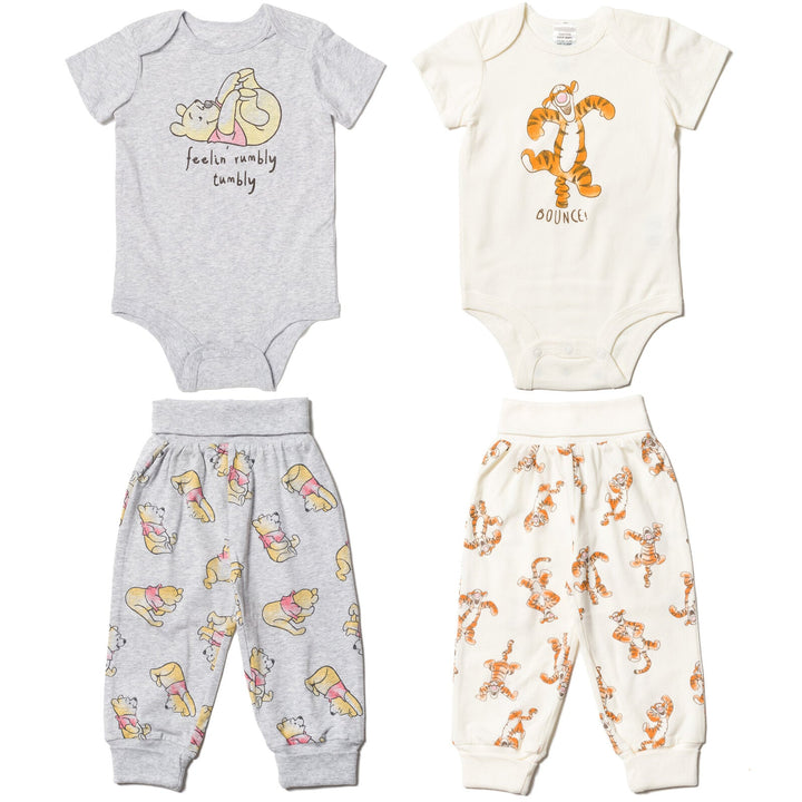 Disney Winnie the Pooh Cuddly Snap Short Sleeve Bodysuits & Pants - imagikids