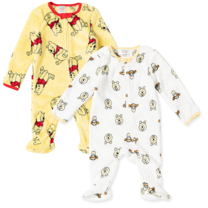 Disney Winnie the Pooh Fleece 2 Pack Zip Up Coveralls - imagikids