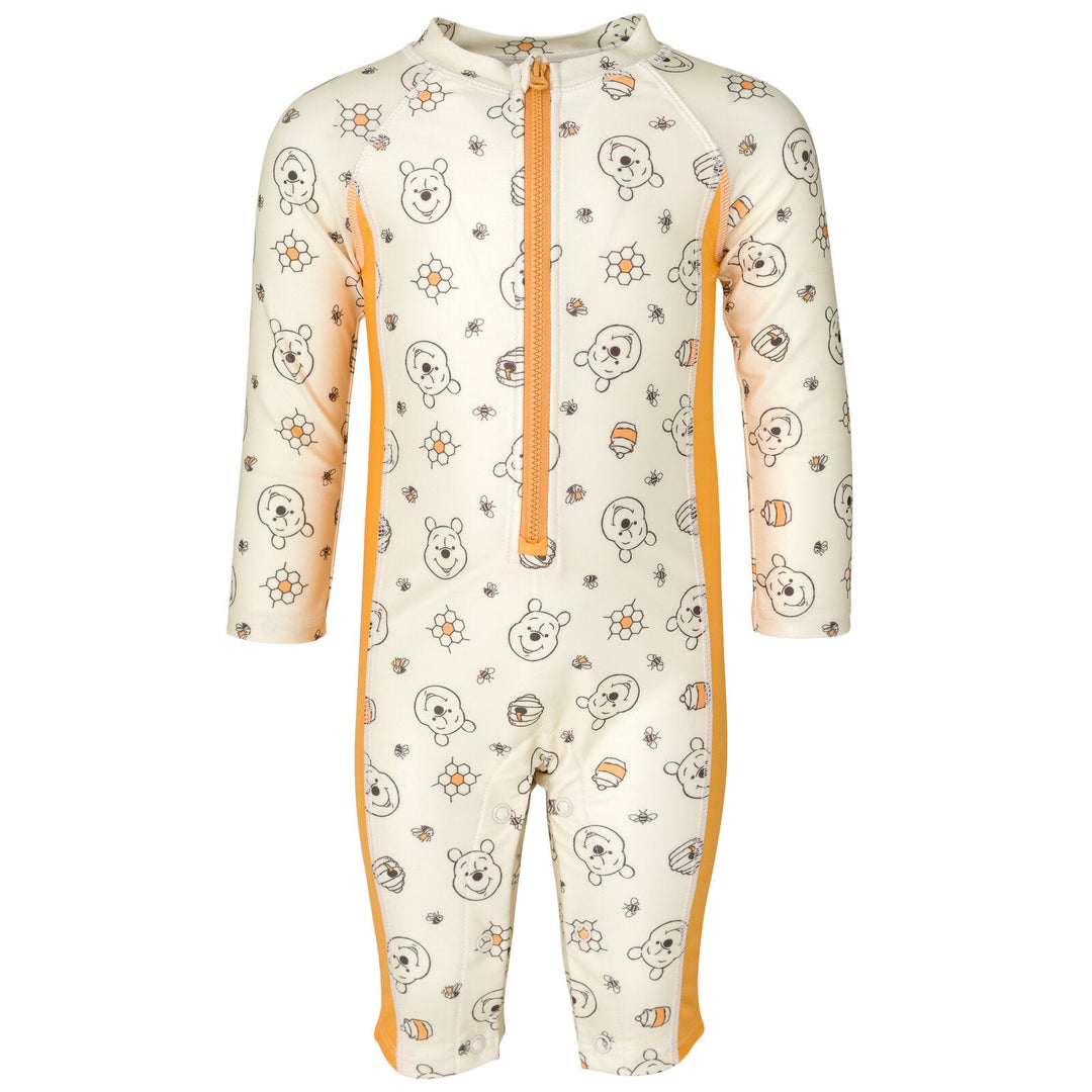 Disney Winnie the Pooh Half Zip Swim Sunsuit - imagikids