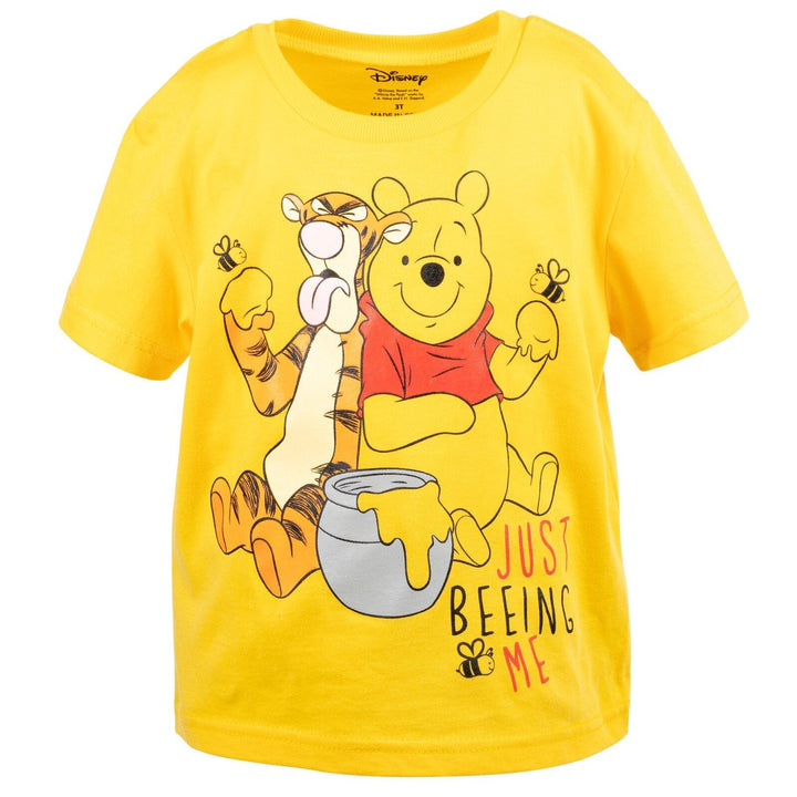 Disney Winnie the Pooh Pullover T-Shirt and French Terry Shorts Outfit Set - imagikids